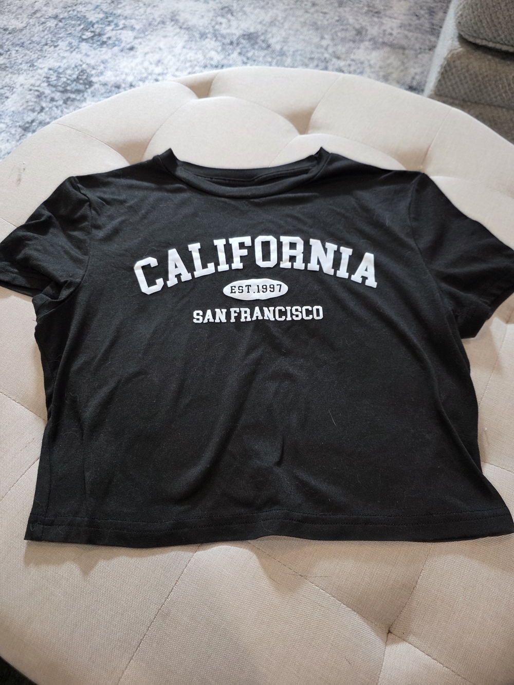 SHEIN Black California San Francisco Graphic Tee